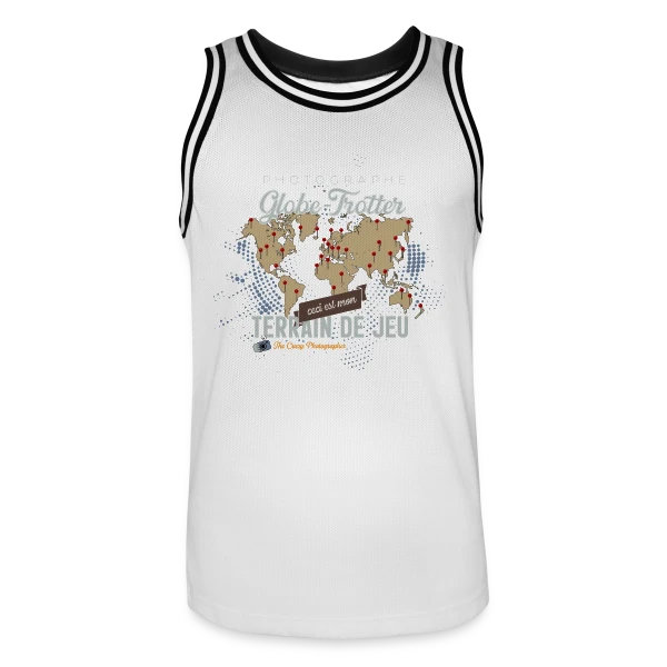 Photographe Globe-Trotter sur Maillot de basket Homme