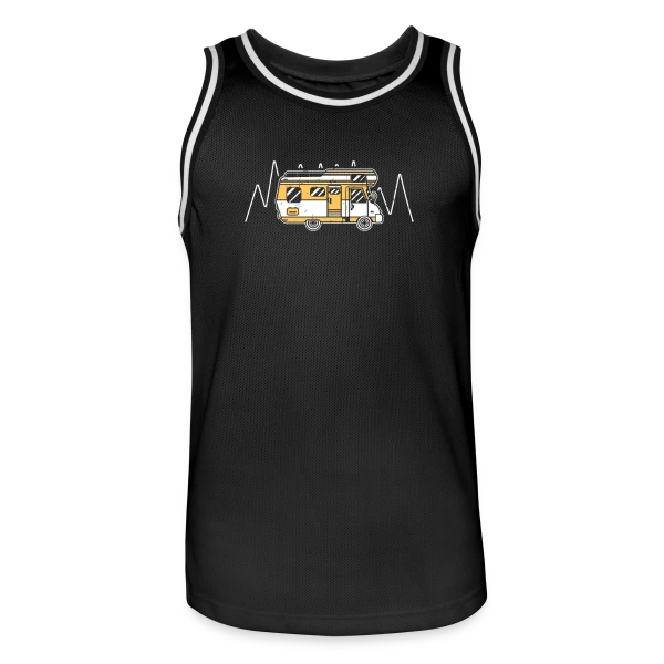 Esprit Camping et Aventure sur Maillot de basket Homme