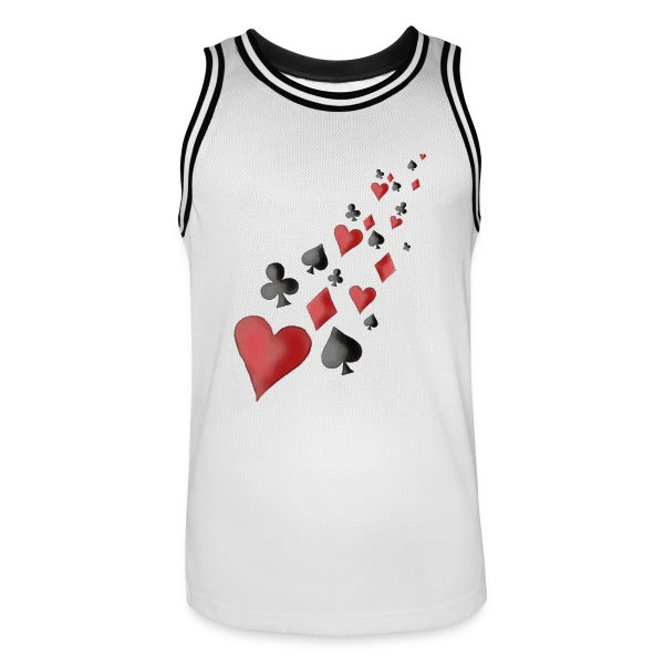 Envolée de Cartes à Jouer sur Maillot de basket Homme