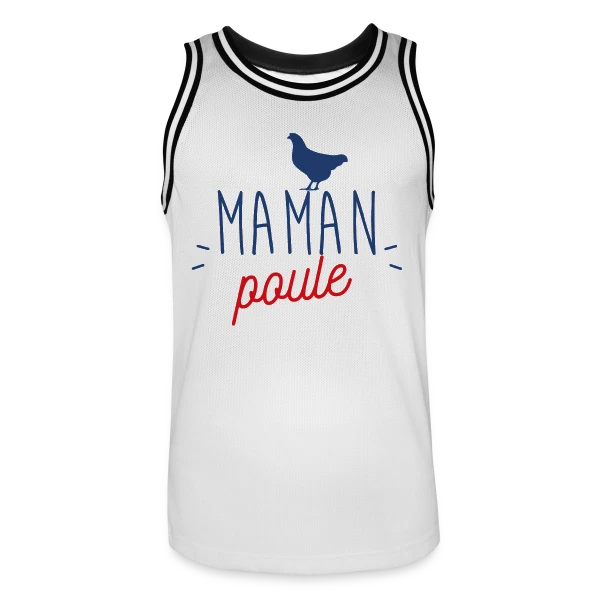 Maman Poule : L'Amour Protecteur d'une Mère sur Maillot de basket Homme