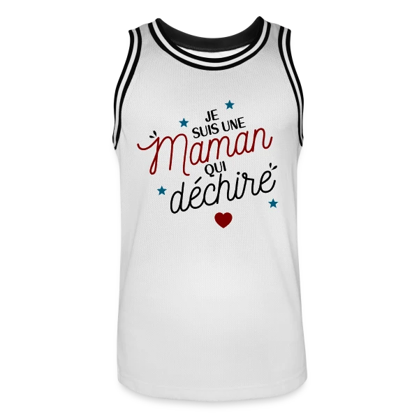 Maman qui déchire sur Maillot de basket Homme