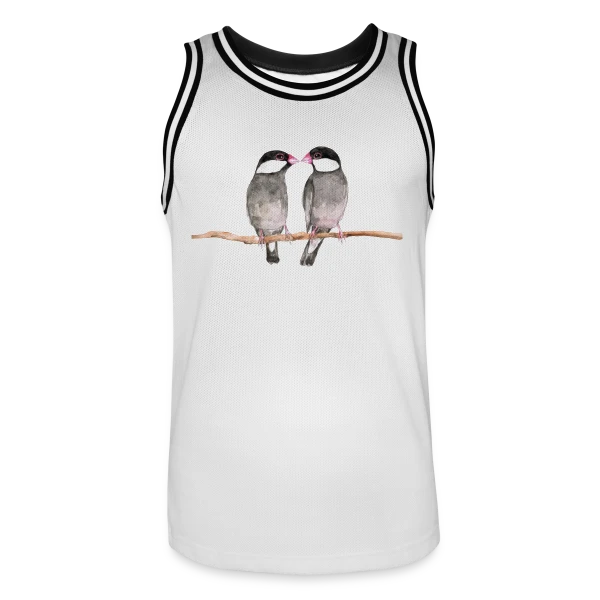 Couple de Diamants Mandarins sur Maillot de basket Homme