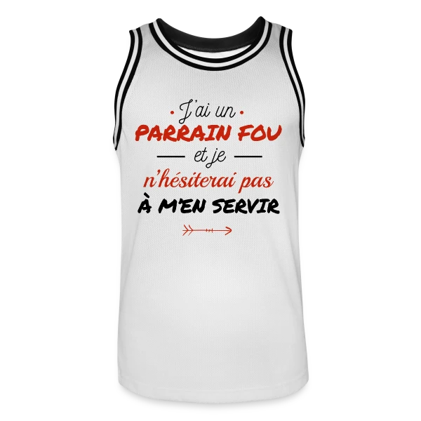 Mon Parrain Dément sur Maillot de basket Homme