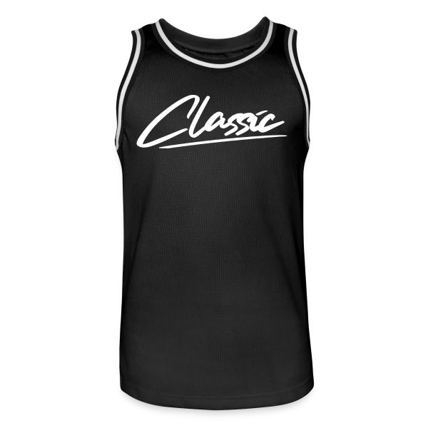 Inscription Classique Blanche sur Maillot de basket Homme