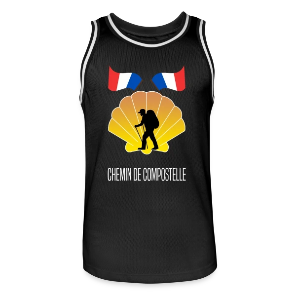 Chemin de Compostelle: La Randonnée Spirituelle du Pèlerin sur Maillot de basket Homme