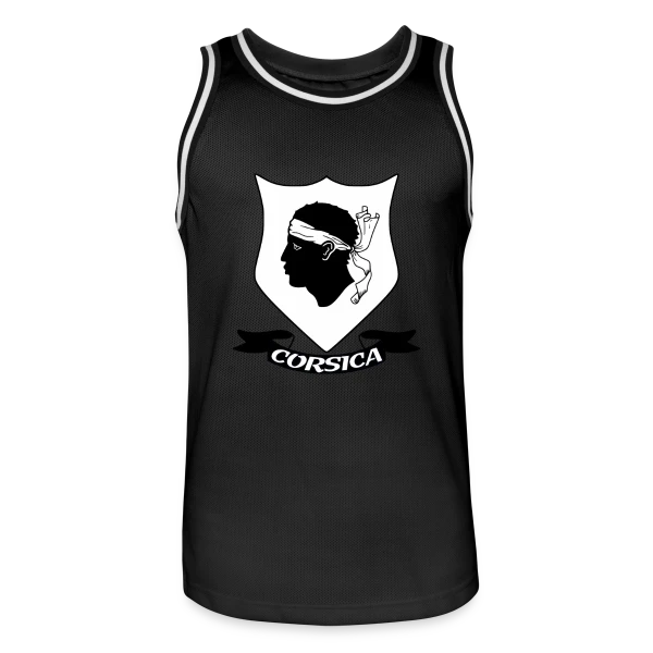 Blason Tête de Maure Corse sur Maillot de basket Homme