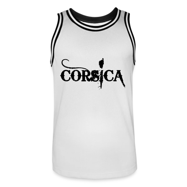 Corsica Carte Grunge sur Maillot de basket Homme