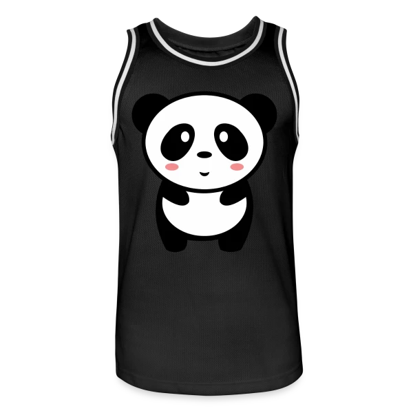 Panda Kawaii : Adorable et Tendance sur Maillot de basket Homme