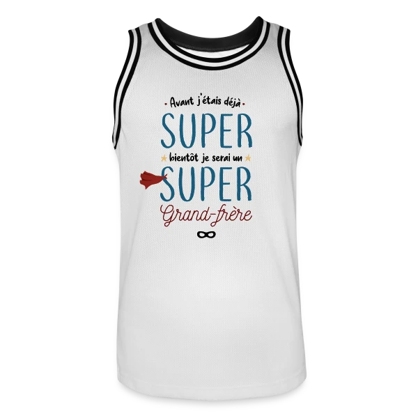 Futur Super Grand Frère sur Maillot de basket Homme