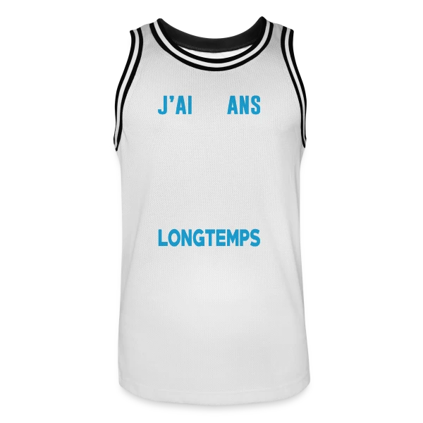 J'ai 50 Ans mais je Pédale Plus Longtemps - Humour Cycliste Anniversaire sur Maillot de basket Homme