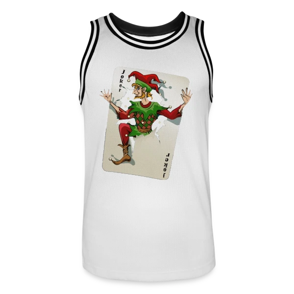 Joker Carte à Jouer sur Maillot de basket Homme