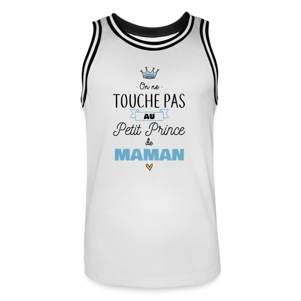 Mon Petit Prince de Maman sur Maillot de basket Homme
