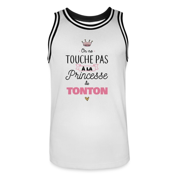 La Princesse de Tonton - Touche Pas ! sur Maillot de basket Homme