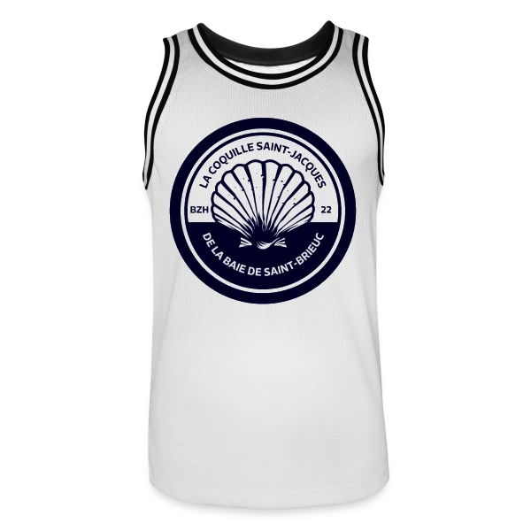 Coquille Saint-Jacques Baie de Saint-Brieuc sur Maillot de basket Homme