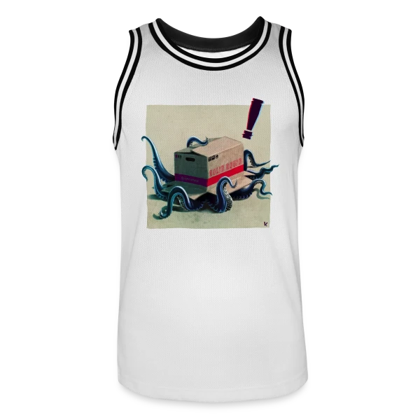Metal Squid Solid : Le Calamar Métal sur Maillot de basket Homme