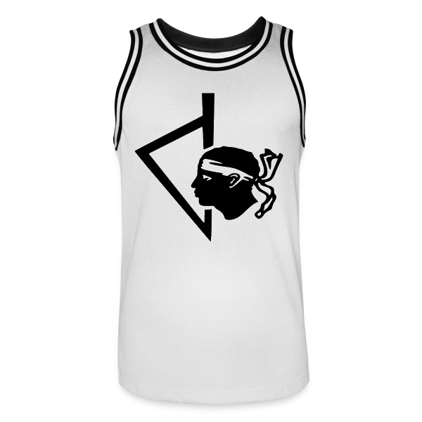 Tête de Maure Corse Classique sur Maillot de basket Homme