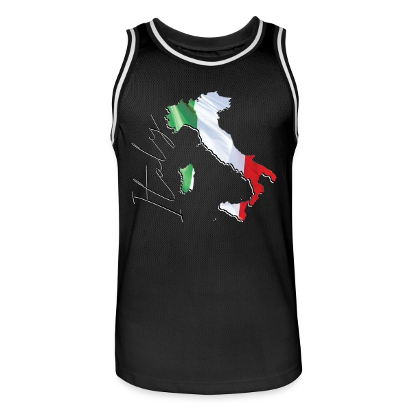 Italie Tricolore Élégante sur Maillot de basket Homme