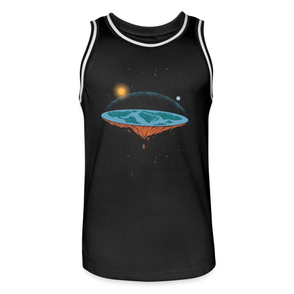 Terre Plate Univers sur Maillot de basket Homme