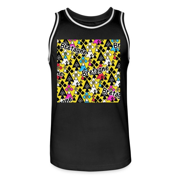 Motif Pop Art Bretagne sur Maillot de basket Homme