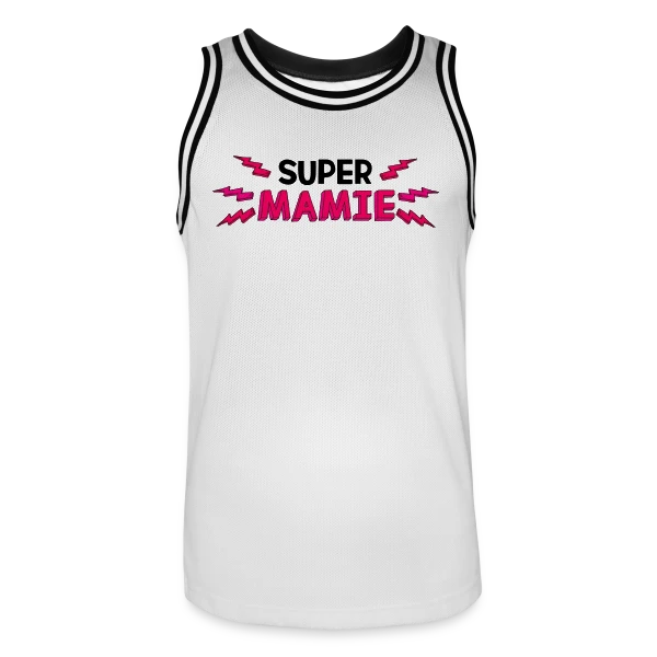 Super Mamie - Le Cadeau Idéal sur Maillot de basket Homme
