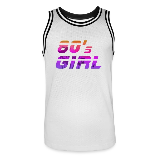 Fille Années 80 Tropicale sur Maillot de basket Homme