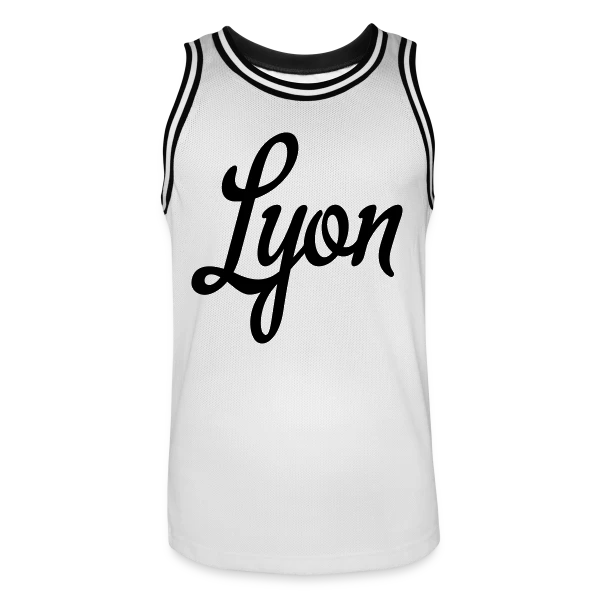 Lyon Calligraphie Élégante sur Maillot de basket Homme