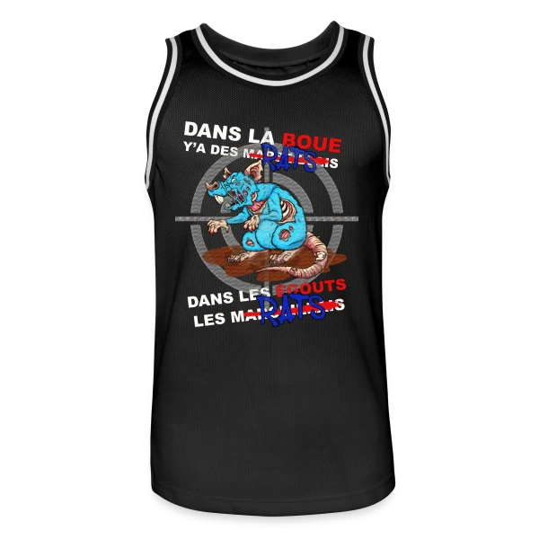 Rat des Égouts Zombie sur Maillot de basket Homme