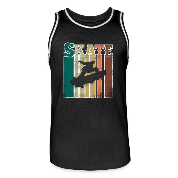 Skate Esprit Rétro Vintage sur Maillot de basket Homme