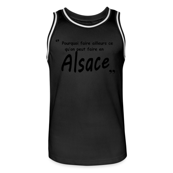 Design Alsace pour Alsaciens sur Maillot de basket Homme