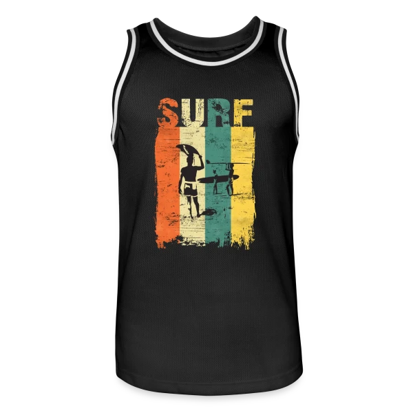 Surfing Vintage | Passion Vagues sur Maillot de basket Homme
