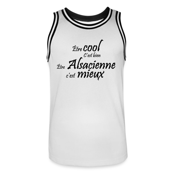 Fière d'être Alsacienne sur Maillot de basket Homme