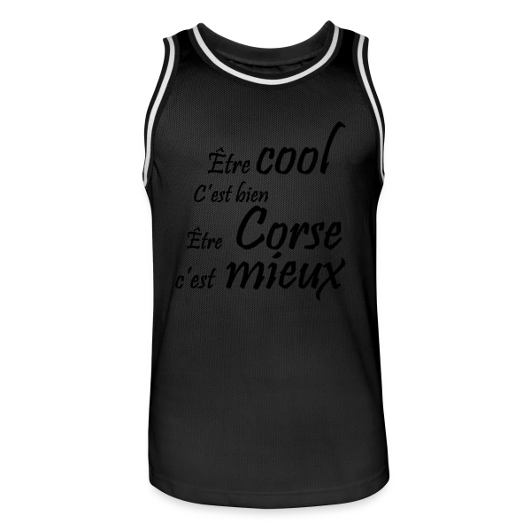 Humour 'Être Corse' sur Maillot de basket Homme