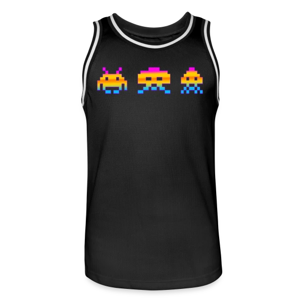 Jeux d'Arcade : L'Âge d'Or du Gaming sur Maillot de basket Homme