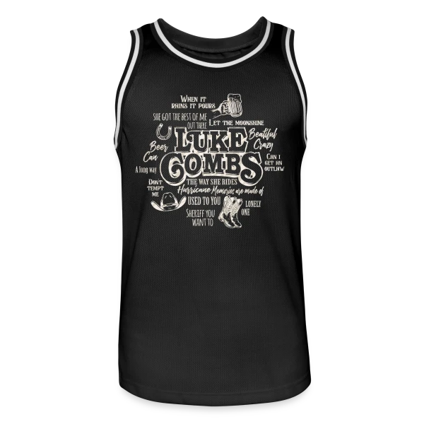 Luke Combs Esprit Country sur Maillot de basket Homme