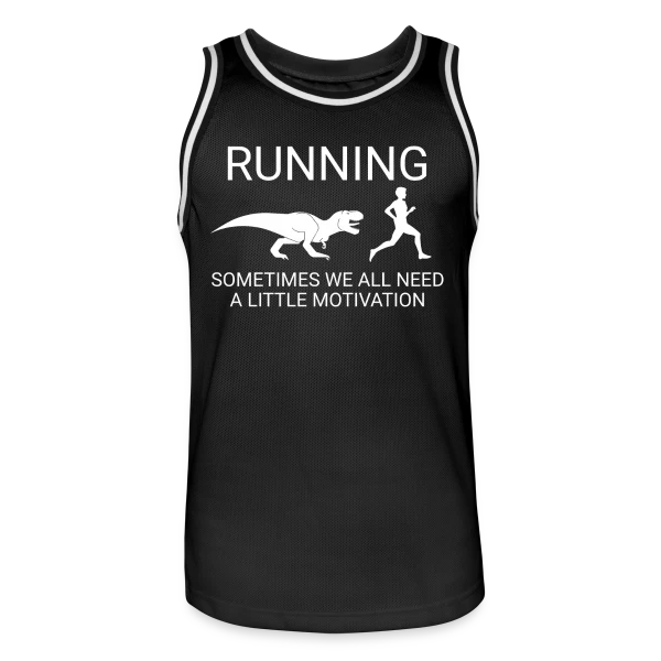 Dinosaure Coureur - Motivation Running sur Maillot de basket Homme