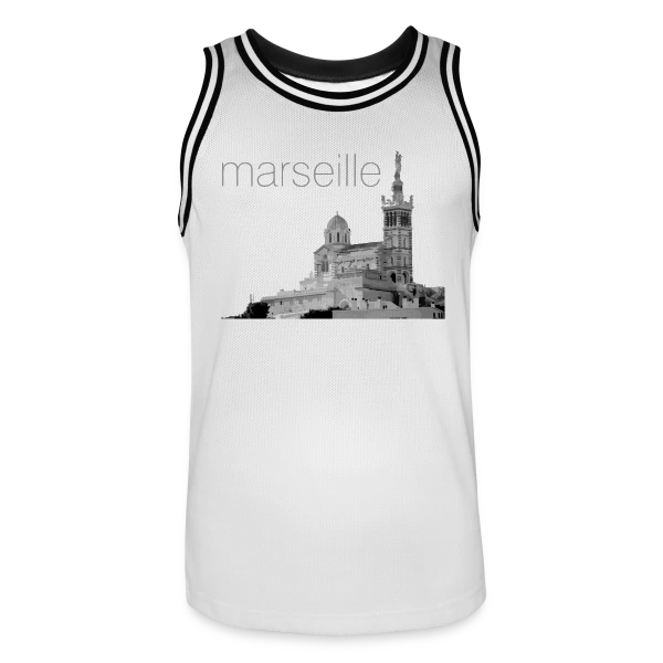 Notre-Dame de la Garde Marseille sur Maillot de basket Homme