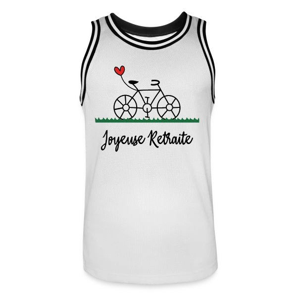 Vive la Retraite : Vélo, Van et Voyages sur Maillot de basket Homme