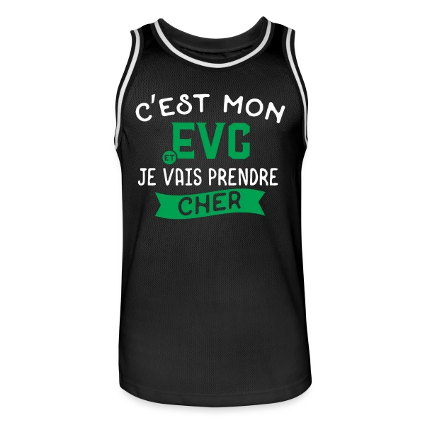 EVG Je Vais Prendre Cher sur Maillot de basket Homme