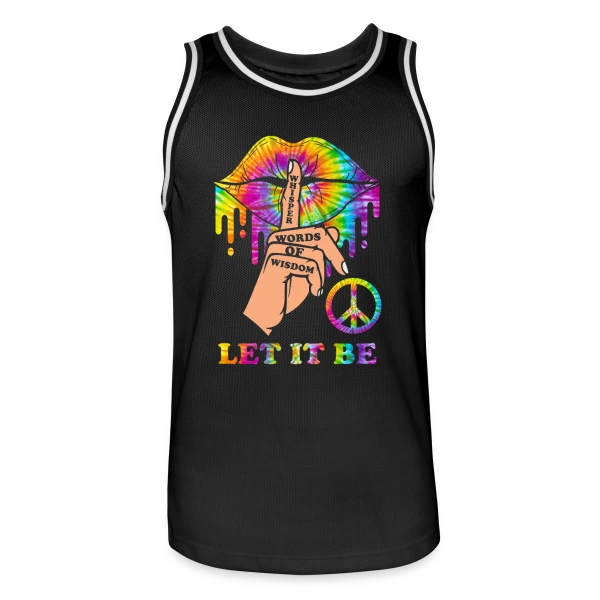 Hippie Peace & Sagesse sur Maillot de basket Homme
