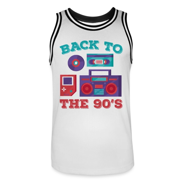 Icônes Rétro Années 90 sur Maillot de basket Homme