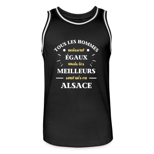 Hommes Égaux Alsace sur Maillot de basket Homme
