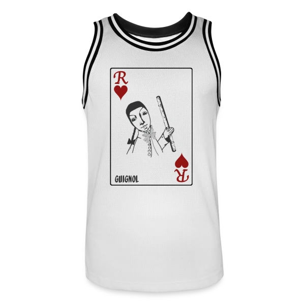 Guignol Roi de Cœur sur Maillot de basket Homme