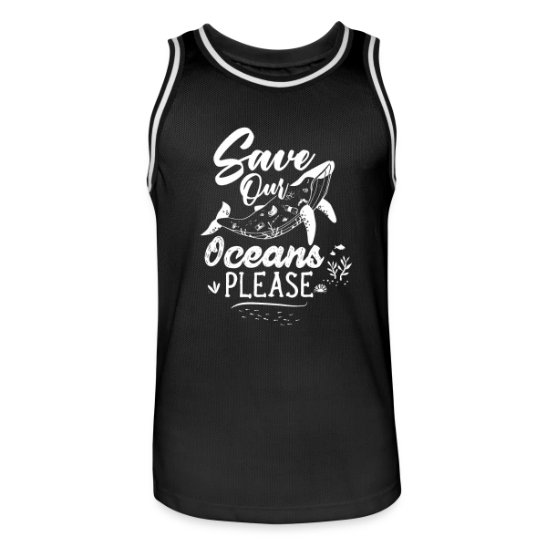 Sauvons Nos Océans sur Maillot de basket Homme