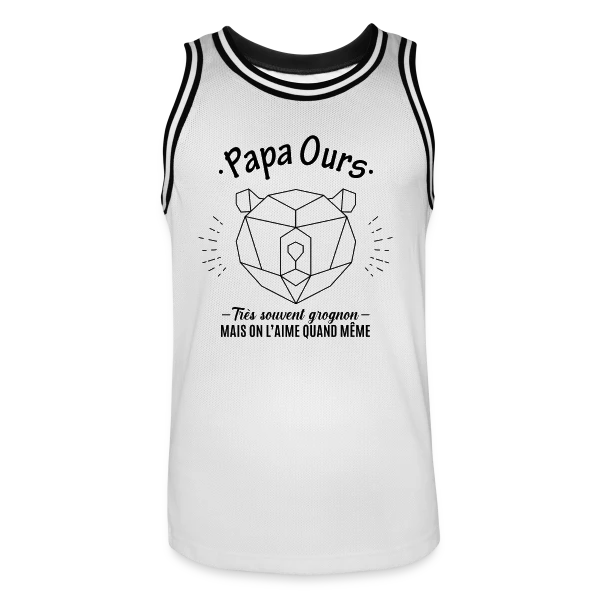 Papa Ours Grognon et Adorable sur Maillot de basket Homme
