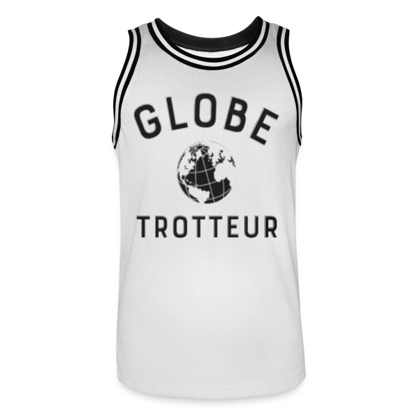 Globe Trotteur Humour sur Maillot de basket Homme