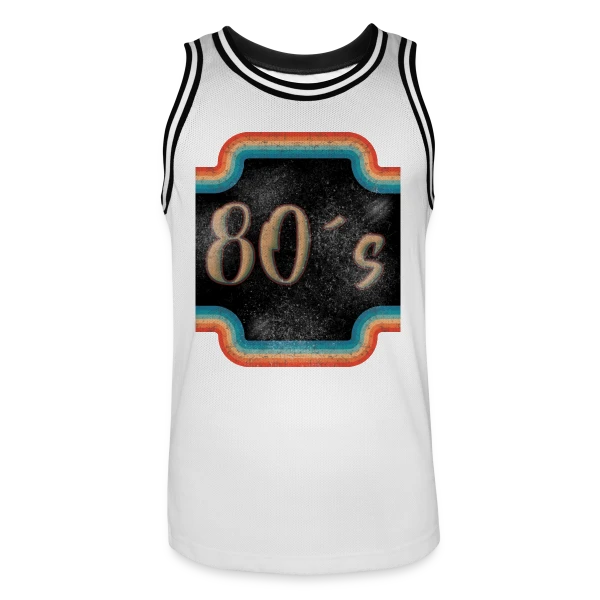 Rétro Années 80 Vintage sur Maillot de basket Homme
