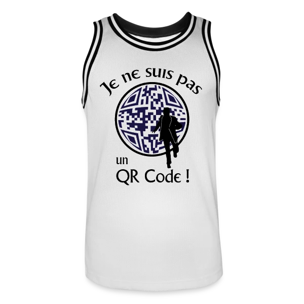 Je ne suis pas un QR Code sur Maillot de basket Homme
