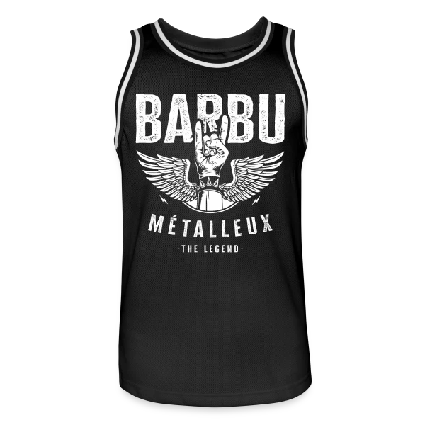 Barbu Métalleux : La Légende sur Maillot de basket Homme