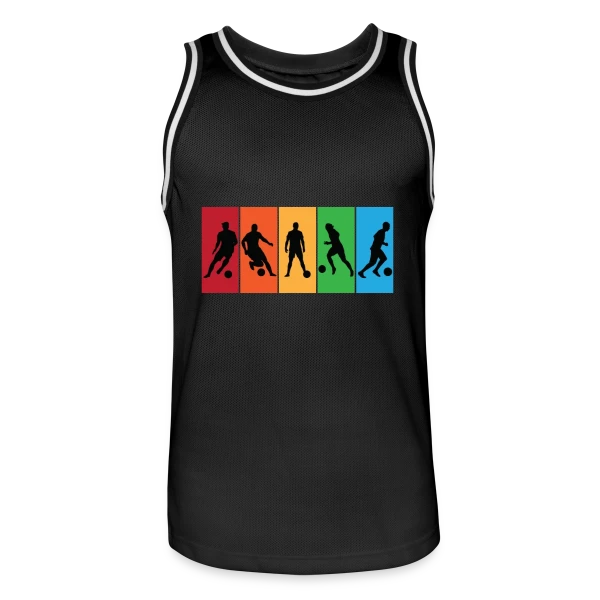 Passion Football : Joueurs et Compétitions sur Maillot de basket Homme