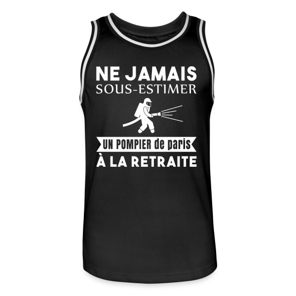 Pompier de Paris Retraité sur Maillot de basket Homme